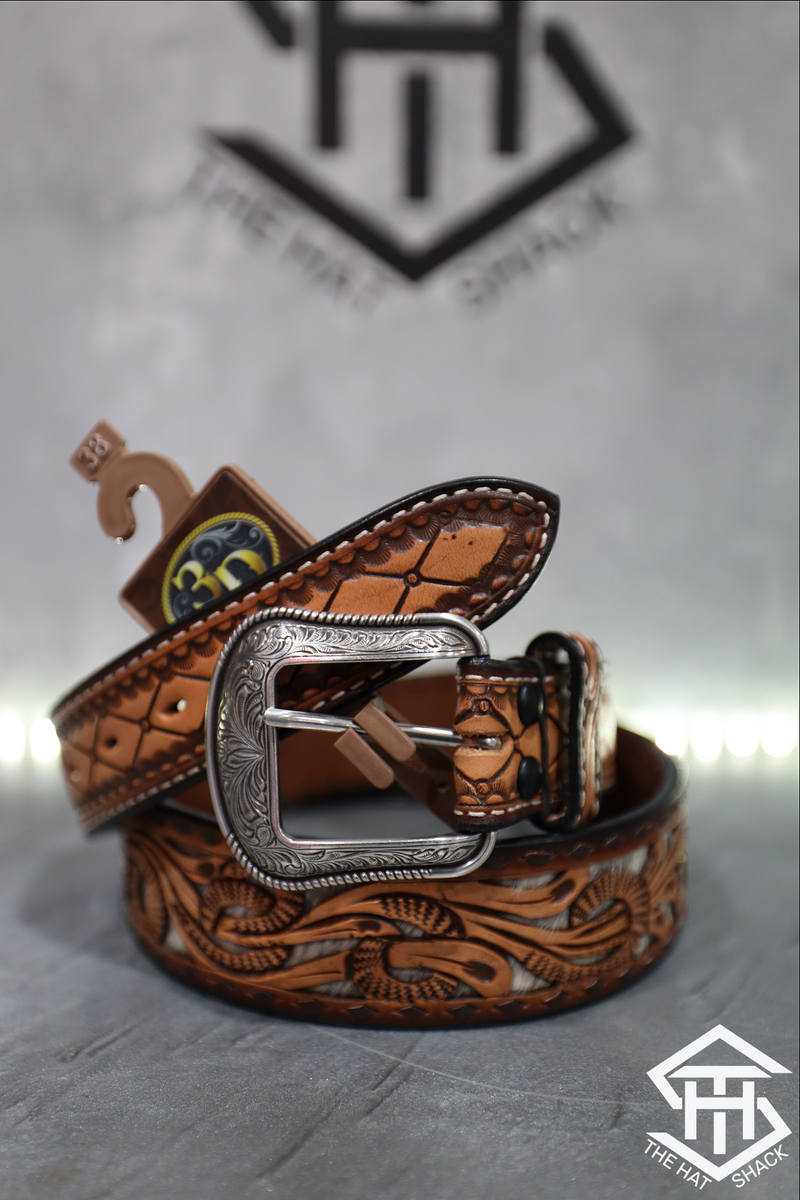 3D Belt Company Hand Tooled Cow Hide Belt – The Hat Shackk 3D Belt Company Hand Tooled Cow Hide Belt – The Hat Shackk