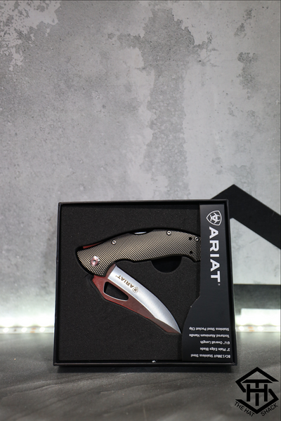 Ariat Knife 3" Plain Blade w/ Aluminum Handle