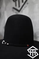 10x Black Tacchino Hat Co 7in Crown / 4.25in Brim