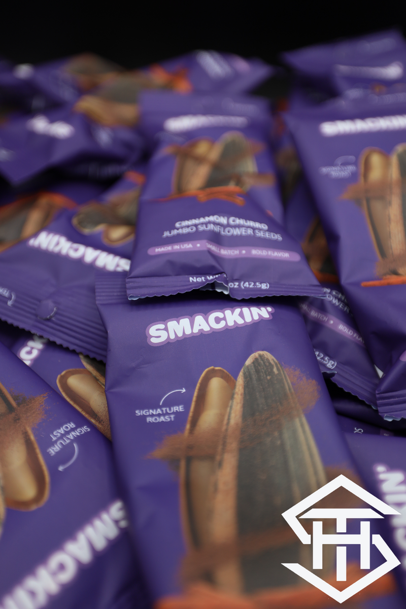 SMACKIN' " Cinnamon Churro " Sunflower Seeds The Hat Shackk