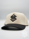 THS Cream / Black Logo Snapback