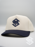 THS Cream / Blue Logo Performance Snapback