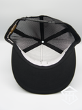RLP Black/White Logo 2 Flatbill Snapback