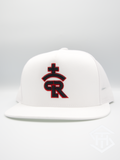 RLP White / Red / Black Logo W/O Logo Flatbill Snapback