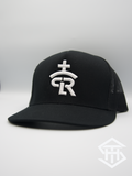 RLP Black/White w/o Logo 2 Flatbill Snapback