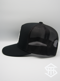RLP Black/White w/o Logo 2 Flatbill Snapback