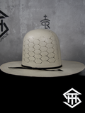 THS Hex Tall Crown / 4in. Brim Straw Hat