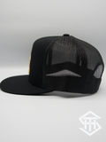 RLP Black / Gold Logo Flatbill Snapback