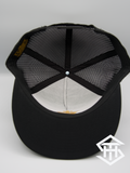 RLP Black / Gold Logo Flatbill Snapback