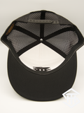 THS Oreo White / Black Logo Flatbill Snapback
