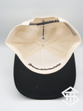 HatShack Cream / Black Baseball Snapback