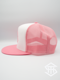 THS Pink / White Logo 2 Flatbill Snapback