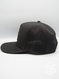 RLP water resistant Hydro Snapback Black/ Tan outline