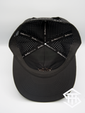 RLP water resistant Hydro Snapback Black/ Tan outline