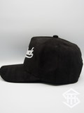 Hatshack Outline suede curved bill snapback