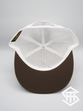 THS Brown / White Logo 2 Flatbill Snapback