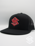 THS Black / Red Logo 2 Flatbill Snapback