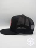 THS Black / Red Logo 2 Flatbill Snapback