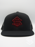 THS Black/Red Outline Logo Snapback