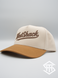 Hatshack cream/caramel curved bill ball cap