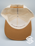 Hatshack cream/caramel curved bill ball cap