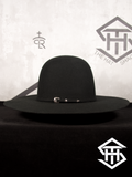 Serratelli Black Pure Wool Regular Crown / 4.5in. Brim Straw Hat
