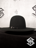 Serratelli Black Pure Wool Regular Crown / 4.5in. Brim Straw Hat