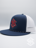 THS Navy/White/Red Logo w/ Rope Snapback