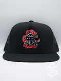 THS Black/White Outline Dragon Snapback