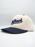 HatShack Cream / Blue 2  Baseball Snapback