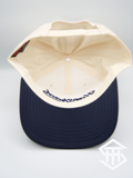 HatShack Cream / Blue 2  Baseball Snapback