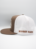 THS "Brahmer Tamer" Brown / White Flatbill Snapback