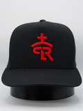 RLP Black/Red Logo Original Flatbill Snapback