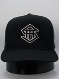 THS Black/White Outline Logo Original Flatbill Snapback