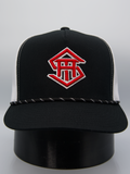 THS Black/White/Red/White Outline Logo Rope Original Flatbill Snapback