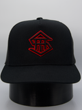 THS Black/Black/Red Outline Logo Original Flatbill Snapback