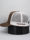 RLP Brown/White Outline Logo Original Flatbill Snapback
