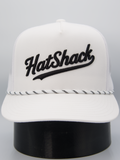 Hatshack White/Black Logo Rope Original Flatbill Snapback