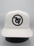 757 White/Black Logo Original Flatbill Snapback