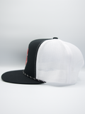 THS SnapBack 17 Black/ Red / White outline w/Rope Snapback