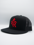 RLP Black/Red w/o Logo Flatbill Snapback