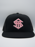 THS Black/Pink/White Outline Logo Snapback