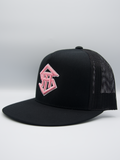THS Black/Pink/White Outline Logo Snapback