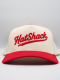 HatShack Cream / Red 2 Baseball Snapback