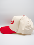 HatShack Cream / Red 2 Baseball Snapback