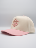 THS Cream/Fossil/Pink Outline Logo Snapback