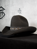 Stetson 3x Black Regular Crown/3.75in. Brim Vintage Felt Hat
