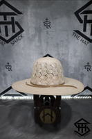 THS " Honey Hex " 6in. Crown / 4in. Brim Straw Hat