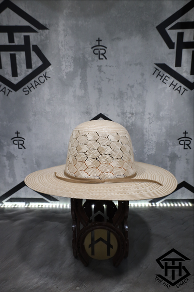 THS " Honey Hex " 6in. Crown / 4in. Brim Straw Hat