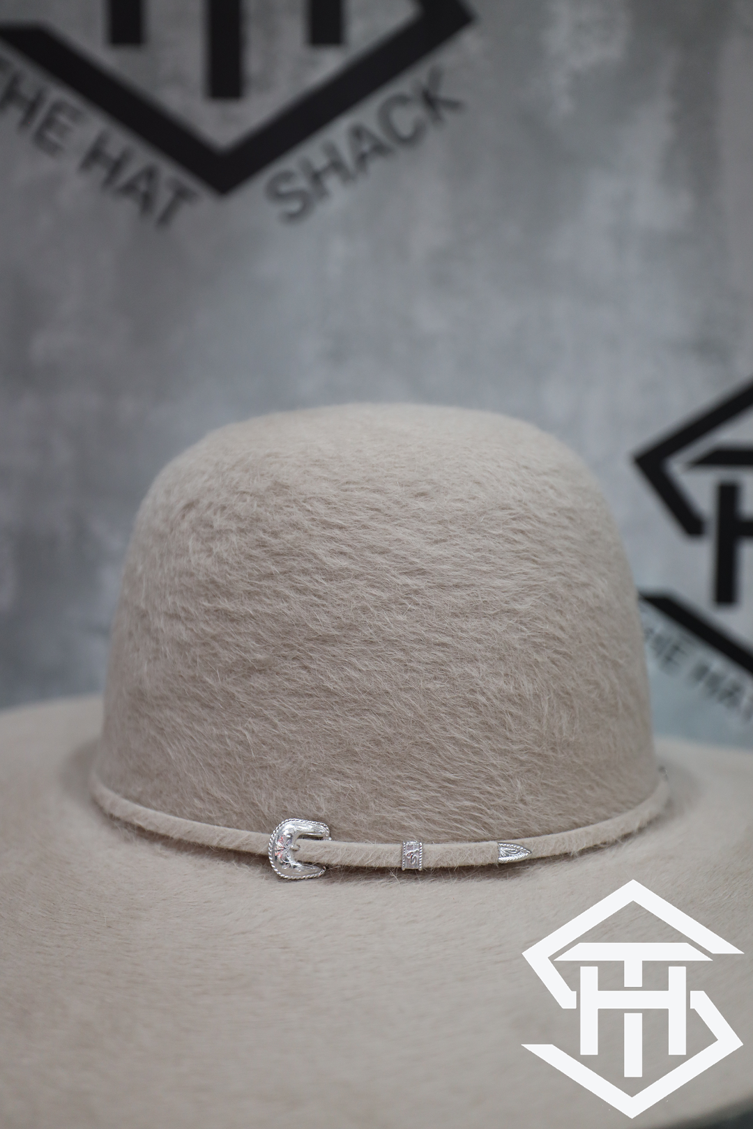 10X "Bone"  Tacchino Hat Co. Grizzly 6in. Regular Crown/ 4in Brim